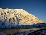 
La Grande Barriere And Tilicho Peak With Tilicho Tal Lake Below At Sunrise From The Eastern Camp At 5036m
